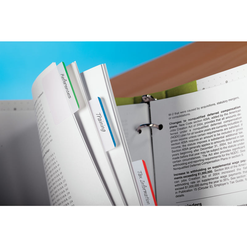 Post-it Tabs 2 in. W X 1.5 in. L Assorted Sticky Filing Tabs 4 pad