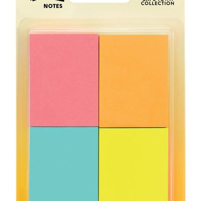 Post-it 1.5 in. W X 2 in. L Assorted Sticky Notes 4 pad
