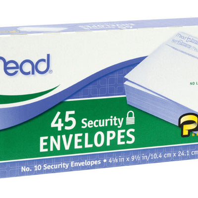Mead 9.5 in. W X 4.12 in. L No. 10 White Envelopes 45 pk