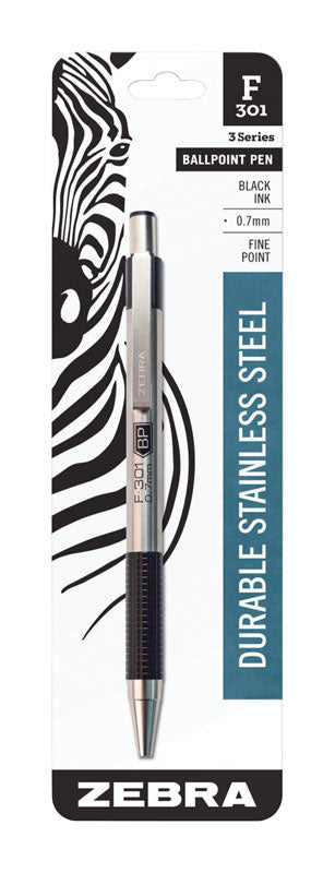 Zebra F-301 Black Retractable Ball Point Pen