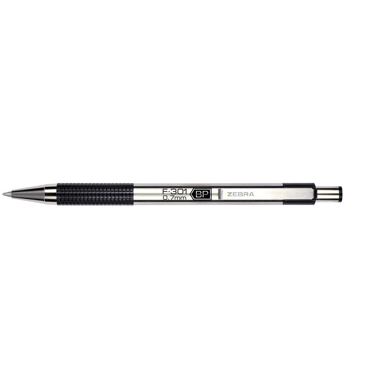 Zebra F-301 Black Retractable Ball Point Pen