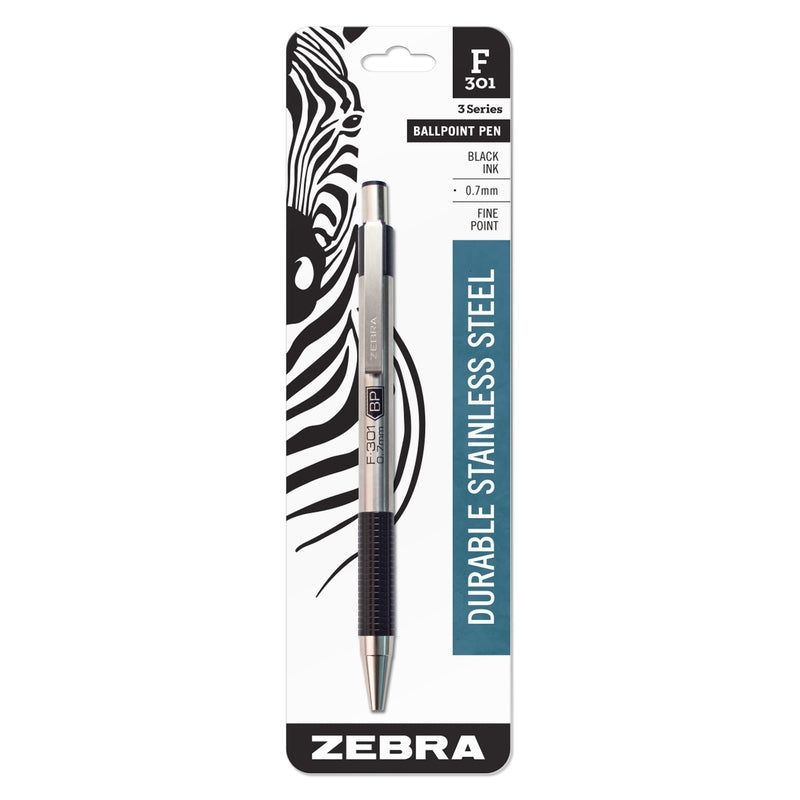 Zebra F-301 Black Retractable Ball Point Pen
