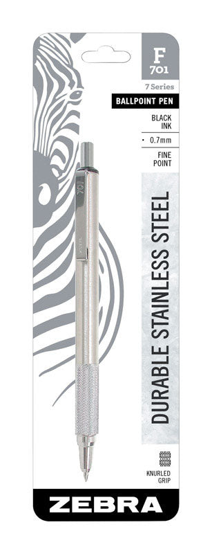 Zebra F-701 Black Retractable Ball Point Pen