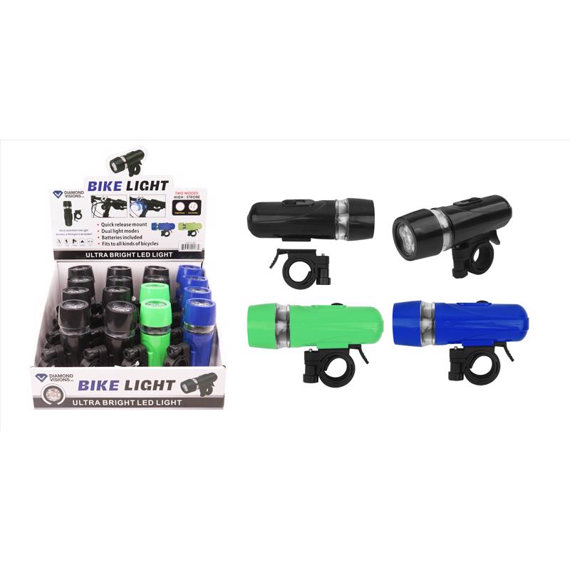 Diamond Visions Bicycle LED Flashlight Plastic