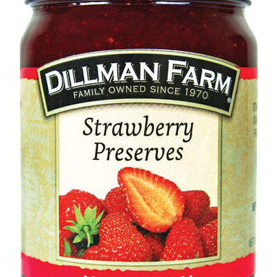 Dillman Farm All Natural Strawberry Preserves 16 oz Jar