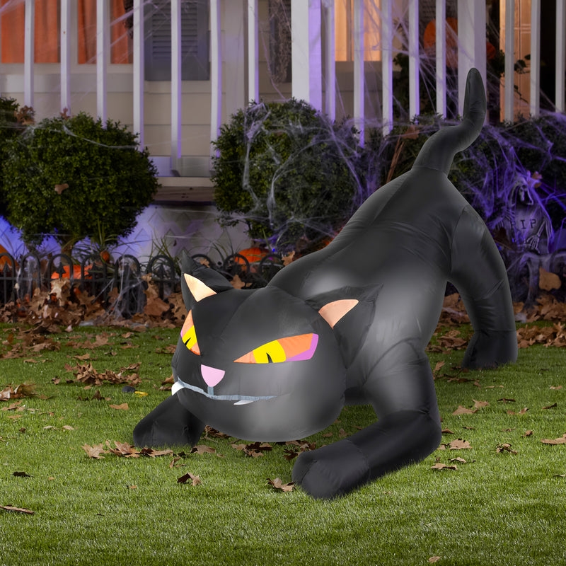 Gemmy Airblown 4 ft. LED Prelit Black Cat Inflatable