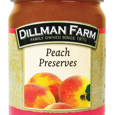 Dillman Farm All Natural Peach Preserves 16 oz Jar