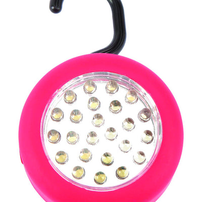 Home Plus Red Battery Powered LED Hanging Puck Light