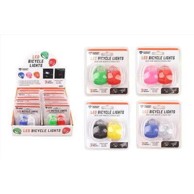 Diamond Visions Plastic Bike Lights Assorted