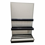 10.5 in. H X 18.5 in. W X 52.5 in. D Black Metal Weatherization Rack