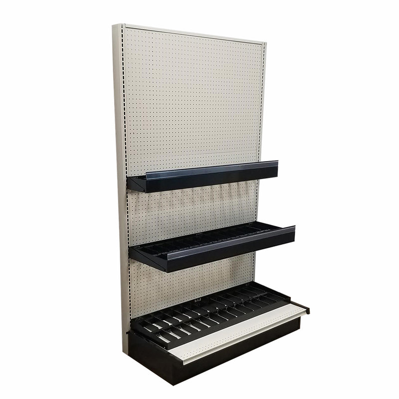 10.5 in. H X 18.5 in. W X 52.5 in. D Black Metal Weatherization Rack