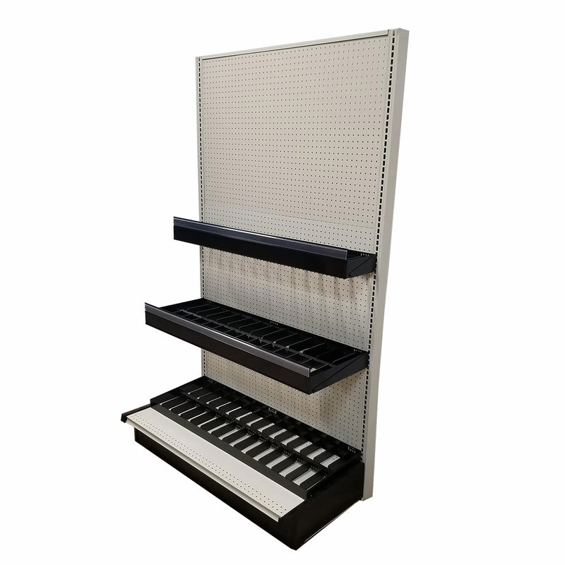 10.5 in. H X 18.5 in. W X 52.5 in. D Black Metal Weatherization Rack