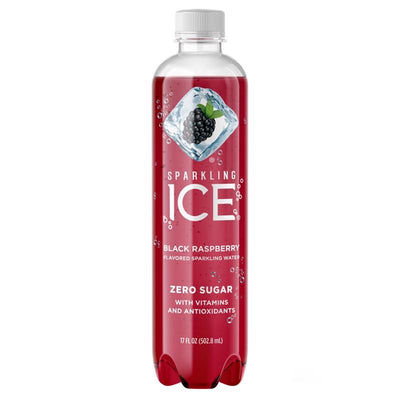 Sparkling Ice Black Raspberry Carbonated Water 17 oz