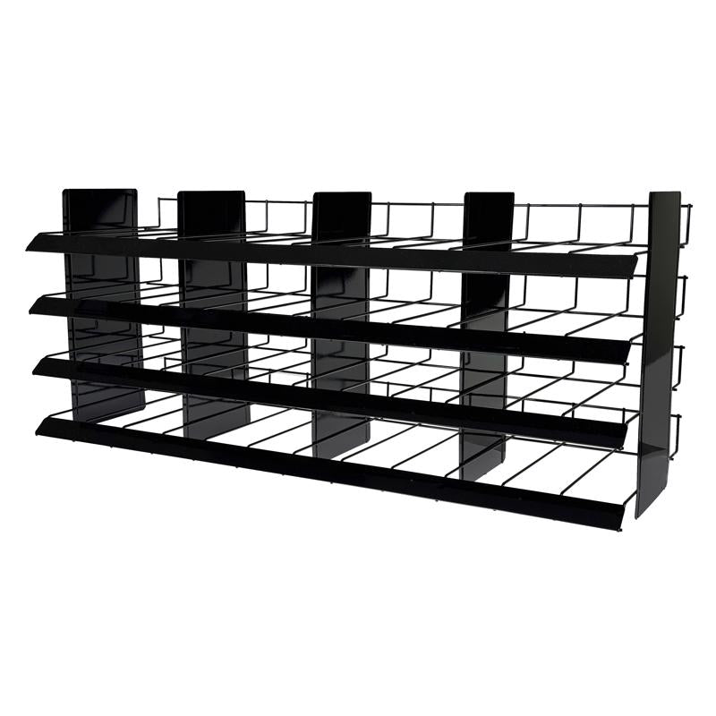 16.5 in. H X 38.75 in. W X 15.5 in. D Black Metal Bulk Sandpaper Rack