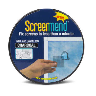 Screenmend Charcoal Fiberglass Screen Repair Patch 2 in. W X 80 in. L