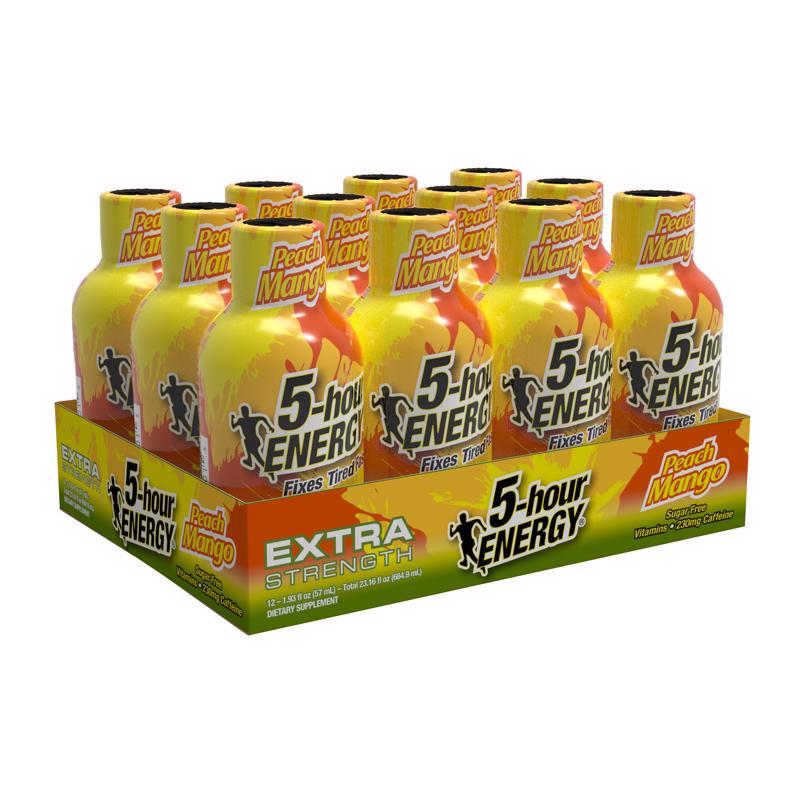5-hour Energy Extra Strength Sugar Free Peach Mango Energy Shot 1.93 fl. oz.