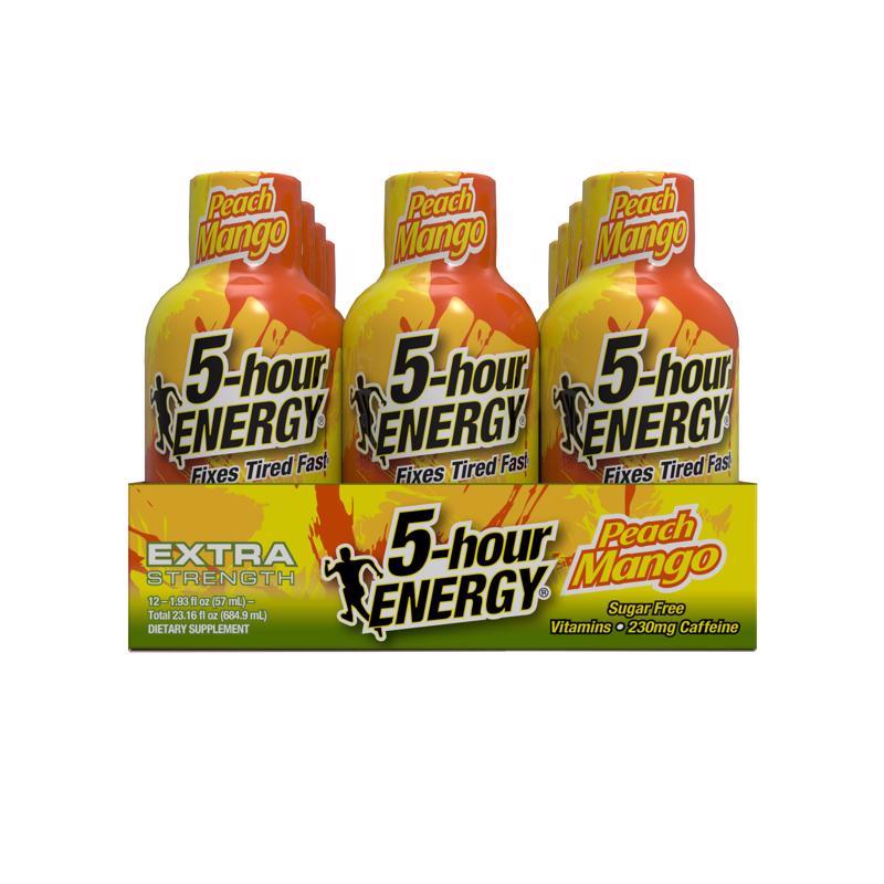 5-hour Energy Extra Strength Sugar Free Peach Mango Energy Shot 1.93 fl. oz.