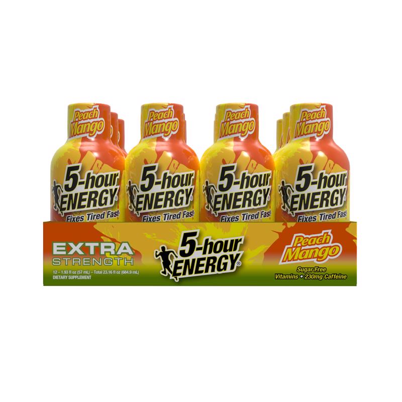 5-hour Energy Extra Strength Sugar Free Peach Mango Energy Shot 1.93 fl. oz.