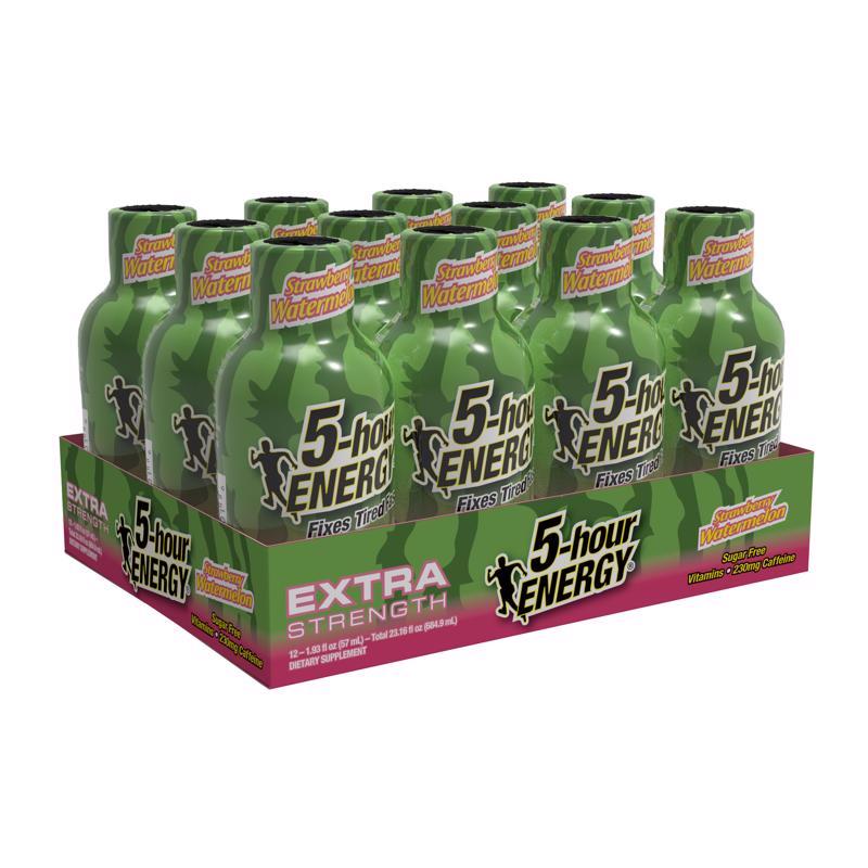 5-hour Energy Extra Strength Sugar Free Strawberry Watermelon Energy Shot 1.93 fl. oz.