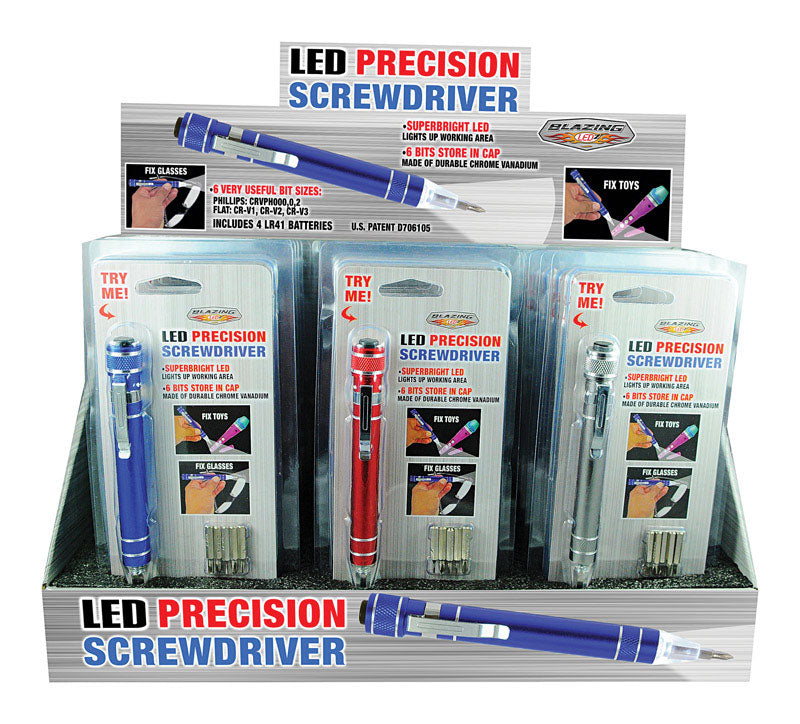 Blazing LEDz Blazing LED Multi-Blade Precision Screwdriver Set 6 pc