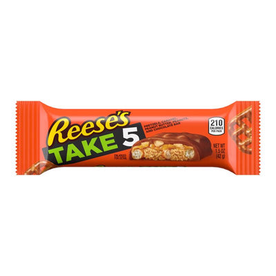 Reese's Take 5 Pretzels, Caramel, Peanuts, Peanut Butter and Chocolate Candy Bar 1.5 oz
