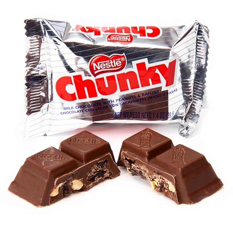 Nestle Chunky Chocolate/Peanut/Raisins Candy Bar 1.4 oz