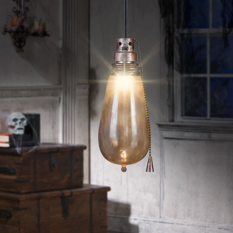 Gemmy White 9.65 in. LED Prelit Edison Lights