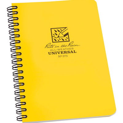 Rite in the Rain All-Weather 4-5/8 in. W X 7 in. L Spiral Yellow Notebook