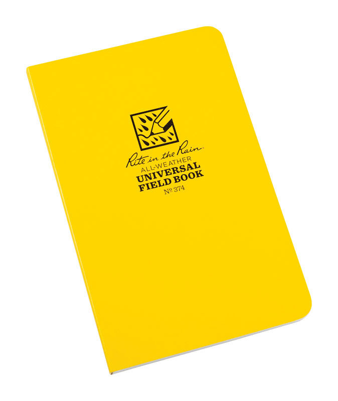 Rite in the Rain 4-5/8 in. W X 7-1/4 in. L Perfect Bound Yellow All-Weather Field Book