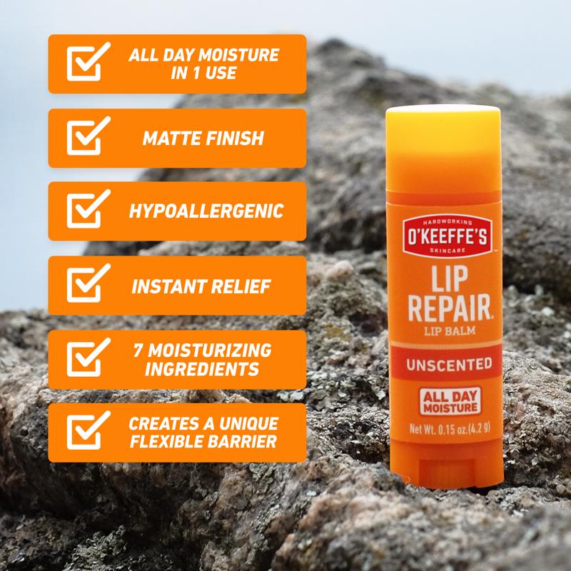 O'Keeffe's Lip Repair No Scent Lip Balm 0.15 oz