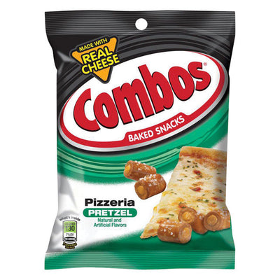 Combos Baked Snacks Pizzeria Filled Pretzels 6.3 oz Pegged