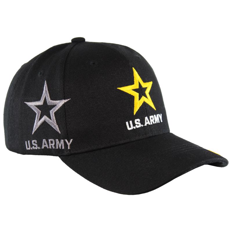 JWM U.S. Army Logo Baseball Cap Black One Size Fits All