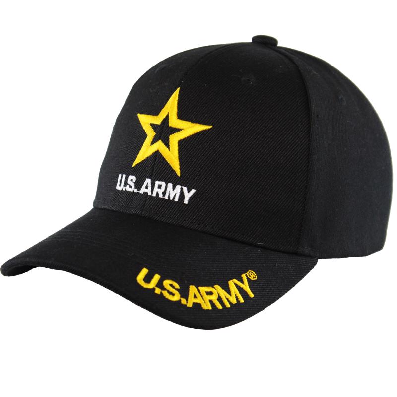 JWM U.S. Army Logo Baseball Cap Black One Size Fits All