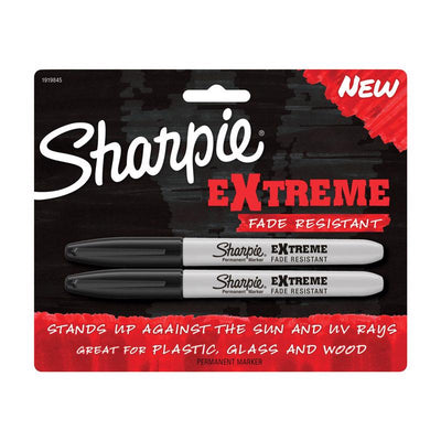 Sharpie Extreme Black Fine Tip Permanent Marker 2 pk