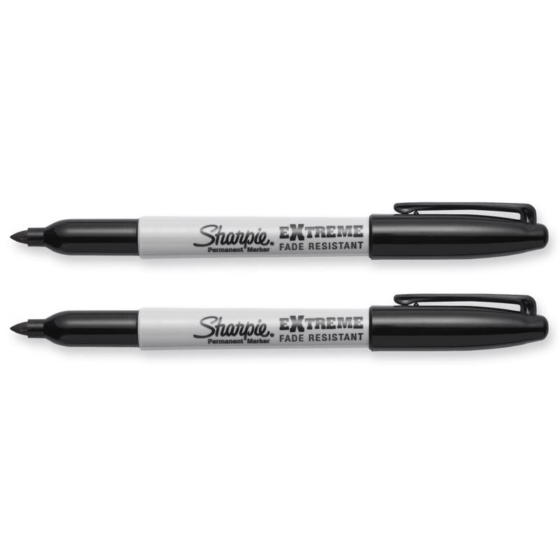 Sharpie Extreme Black Fine Tip Permanent Marker 2 pk