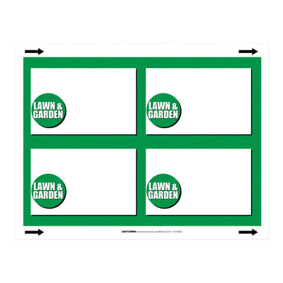 3.5 in. H X 5.5 in. W Office Supplies/Stationary Sign 25 each