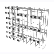 81 in. H X 96 in. W X 28 in. D Gray Metal Irrigation Tubing Rack