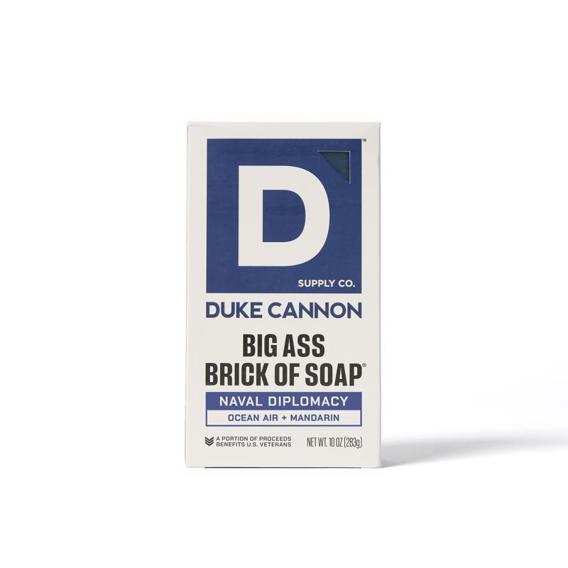 Duke Cannon Naval Diplomacy Ocean Air + Mandarin Scent Bar Soap 10 oz