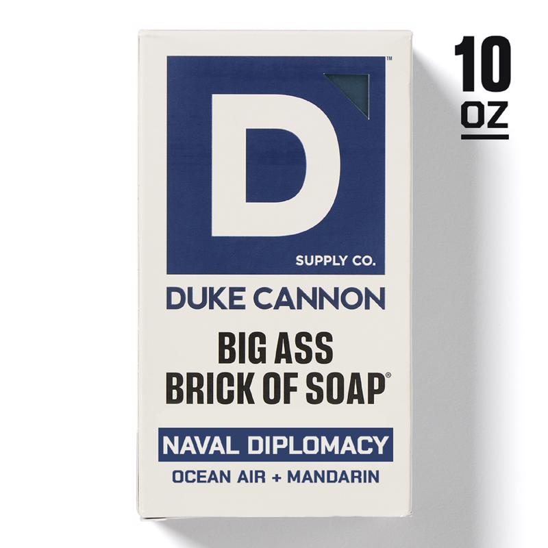 Duke Cannon Naval Diplomacy Ocean Air + Mandarin Scent Bar Soap 10 oz