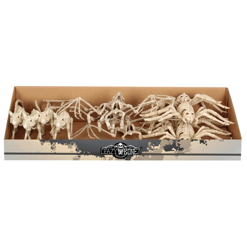 Seasons 6 in. Skeleton Asst Halloween Decor