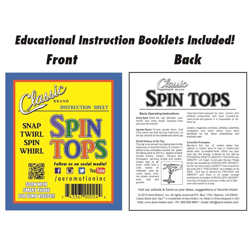 Aero-Motion Spin Top Assorted