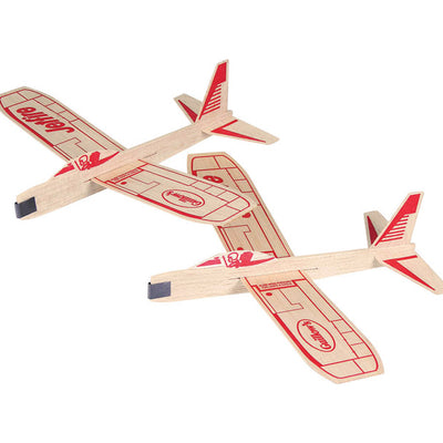 Paul Guillow Jetfire Glider Plane Natural 2 pc