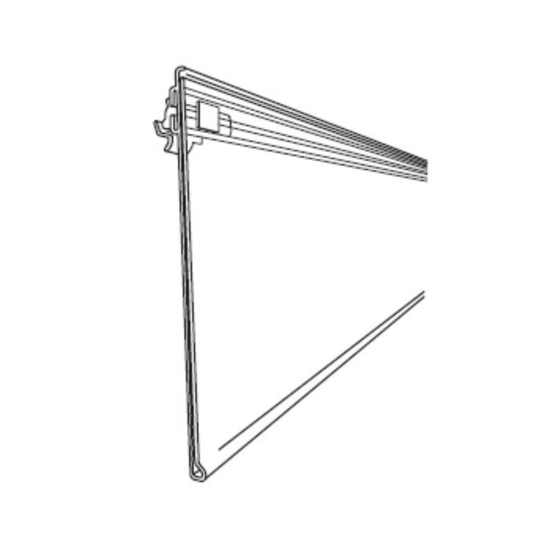 Plastic POP Holder with Clip 4.75 in. H X 48 in. W