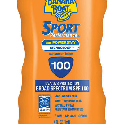 Banana Boat Sport Performance No Added Fragrance Scent Sunscreen Lotion 4 oz