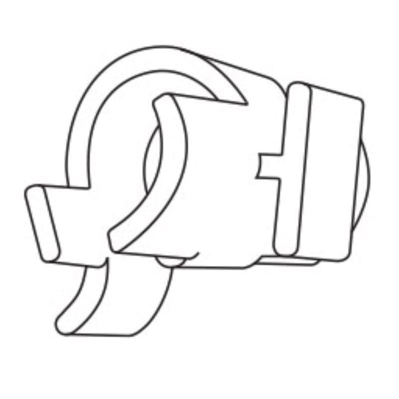 1/2 in. H X 3/4  W X 1  L Clear Clip for POP Holder