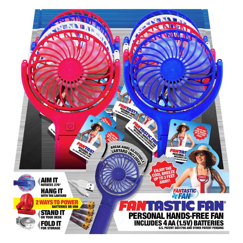 Blazing LEDz Fantastic Fan Hands Free Personal Fan Plastic