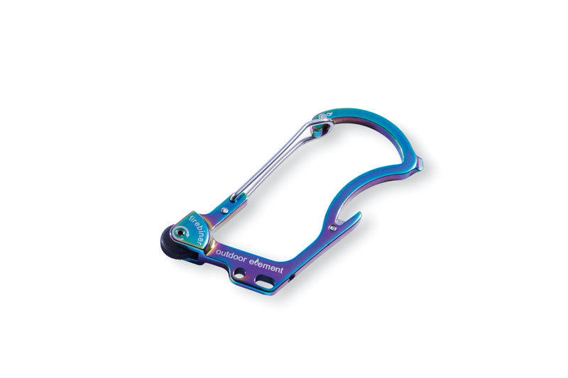 Outdoor Element Firebiner 6-In-1 Flint Multi-Tool Carabiner Stainless Steel