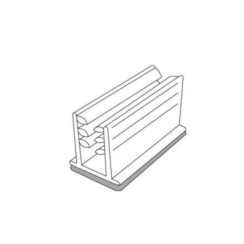 Clear Plastic Shelf Divider 0.625 in. H X 0.5 in. W X 1 in. L 20 pk