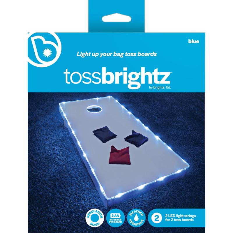 Brightz Toss Brightz Blue LED Cornhole Kit ABS Plastics