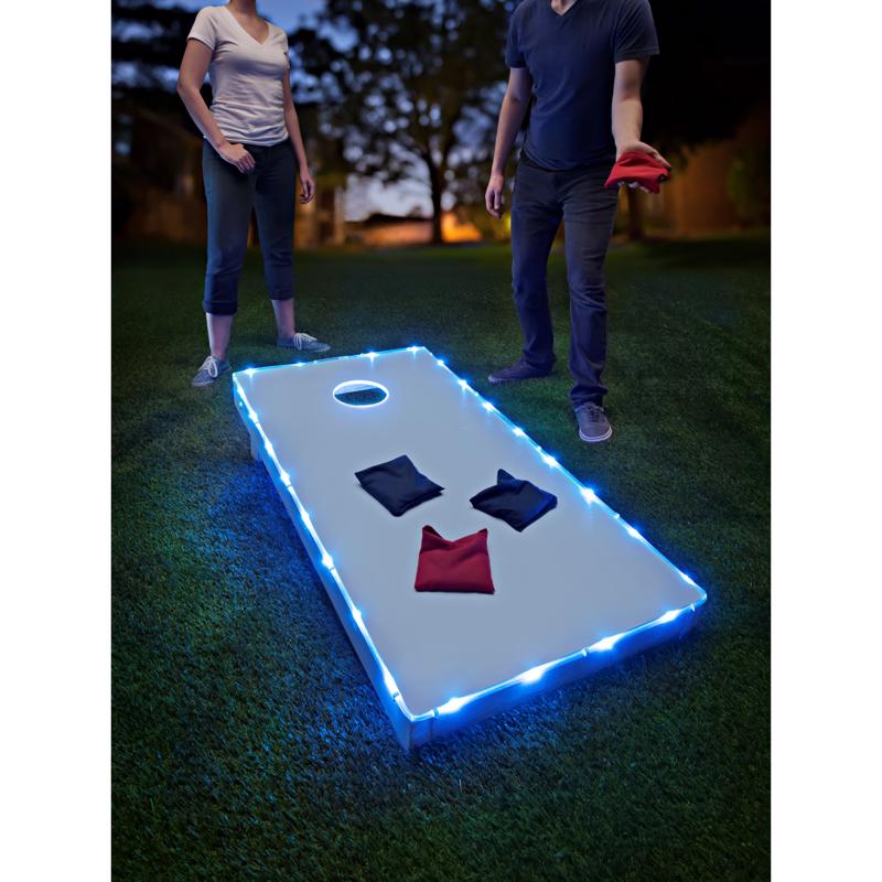 Brightz Toss Brightz Blue LED Cornhole Kit ABS Plastics